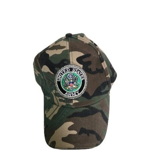 Vintage US Army Camouflage Wool Cap Unisex One Size - Picture 1 of 7